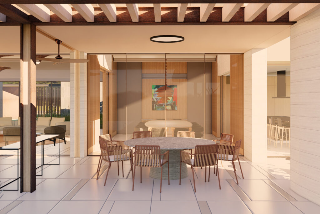 Madera, caliza, mobiliario